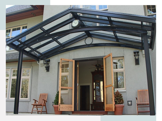 Козырьки металлические в Пскове