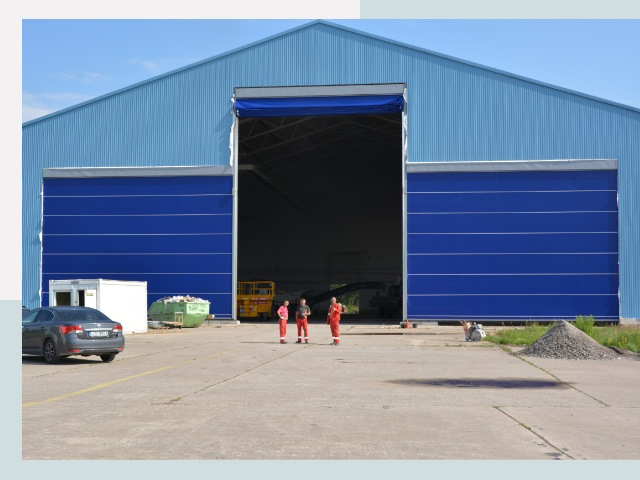 Ангарные ворота в Псков от СтальСтрой-Пск по цене 609 руб.